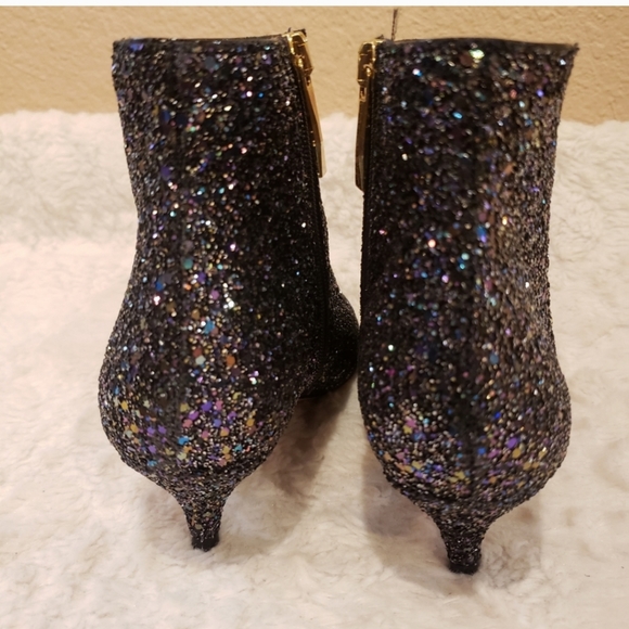 NWT - Kate Spade ♠️ Olly Too Midnight Confetti Glitter Boots - Picture 11 of 16